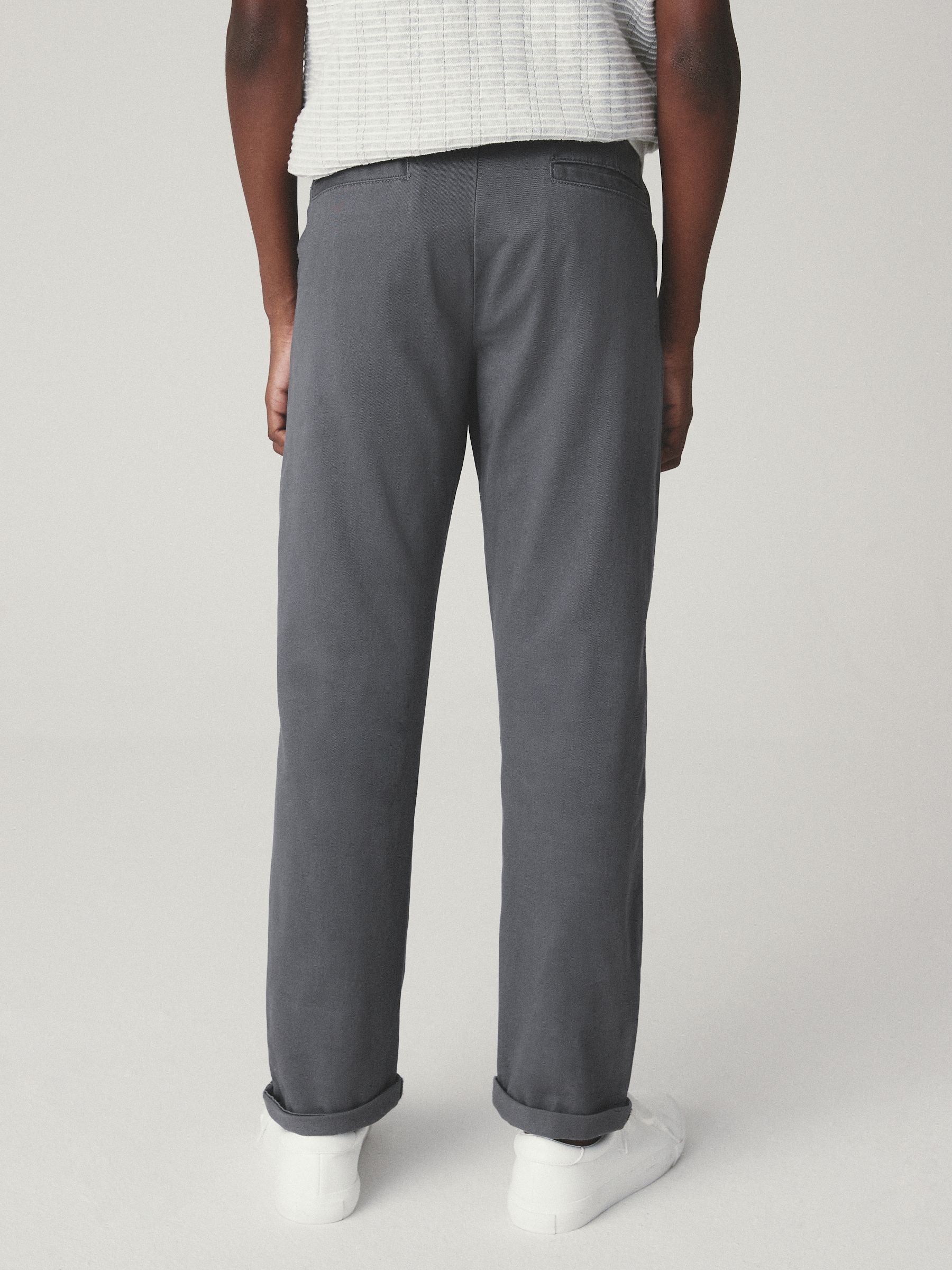 Dsiney Kidz - Charcoal Grey Regular Fit Stretch Chino Trousers (3-17yrs) image 2