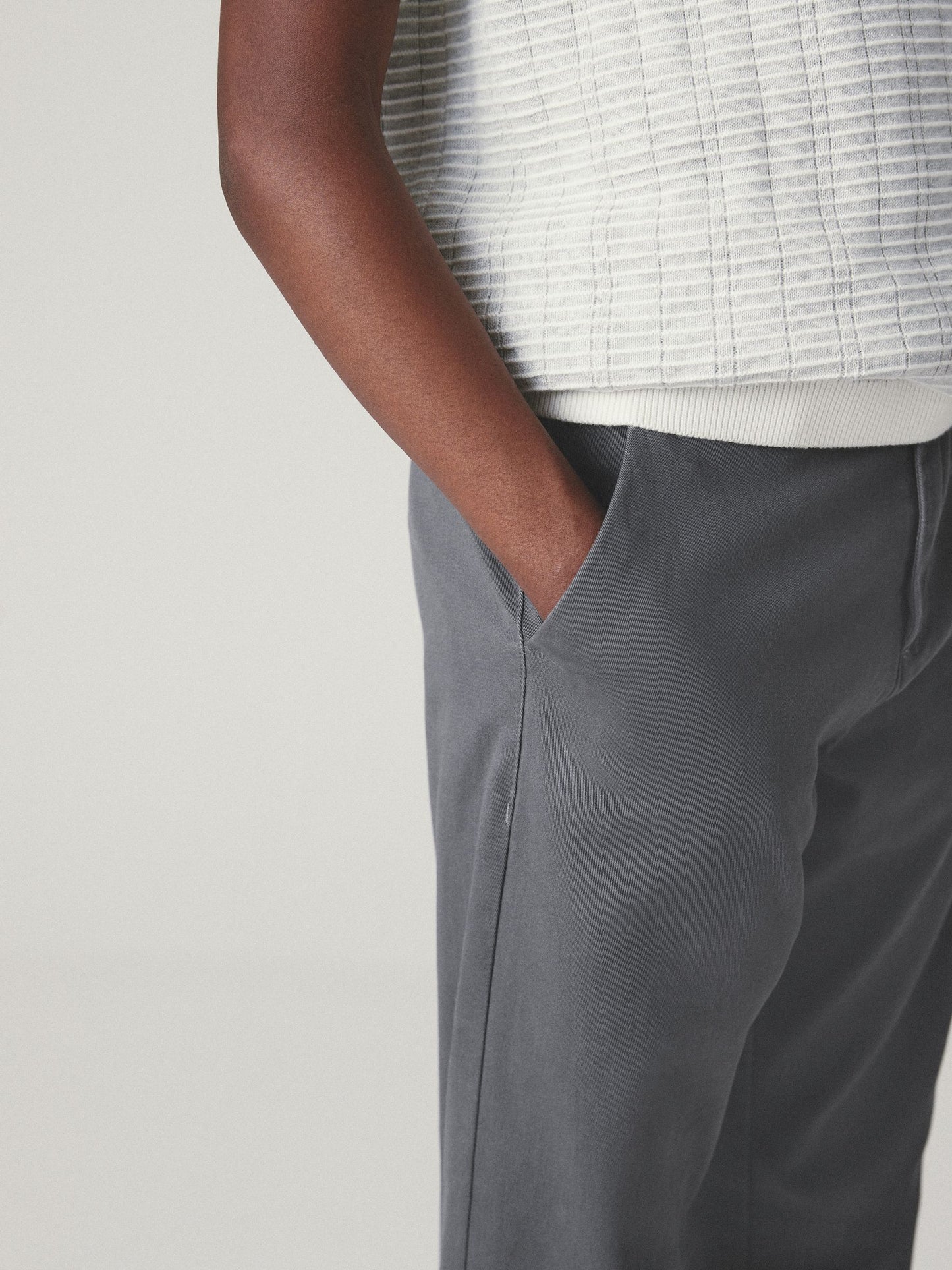 Dsiney Kidz - Charcoal Grey Regular Fit Stretch Chino Trousers (3-17yrs) image 3