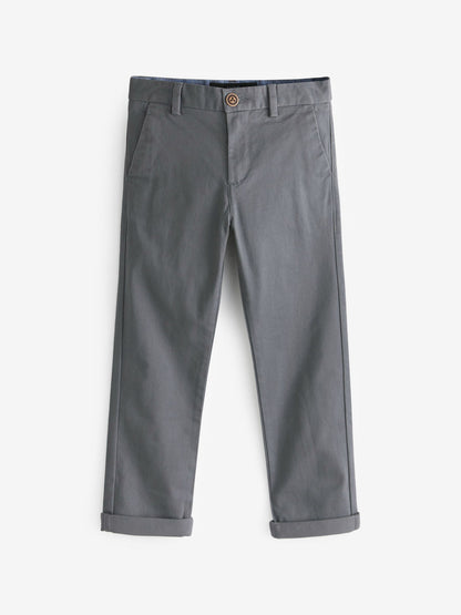 Dsiney Kidz - Charcoal Grey Regular Fit Stretch Chino Trousers (3-17yrs) image 4