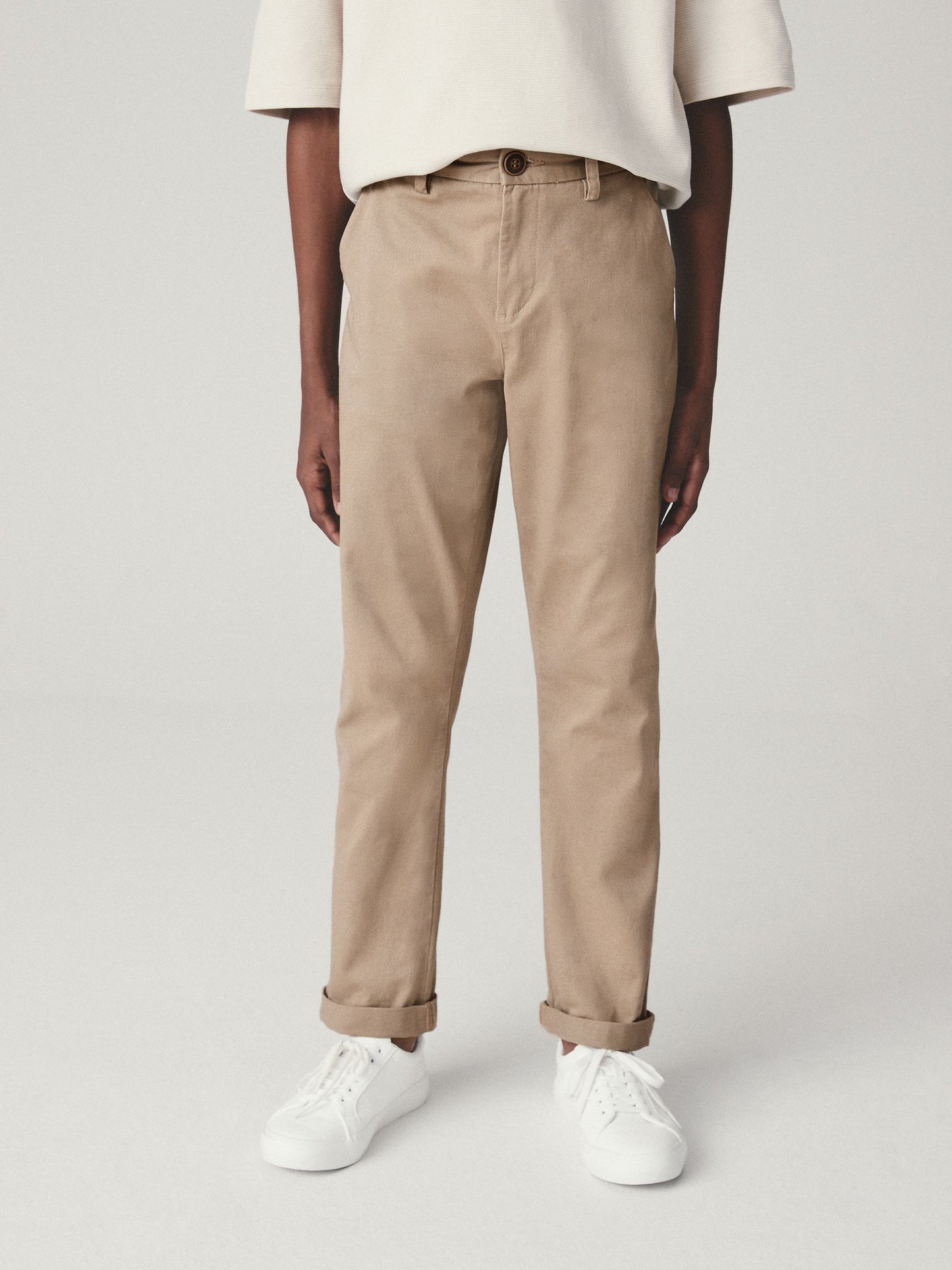 Dsiney Kidz - Stone Regular Fit Stretch Chino Trousers (3-17yrs) image 2