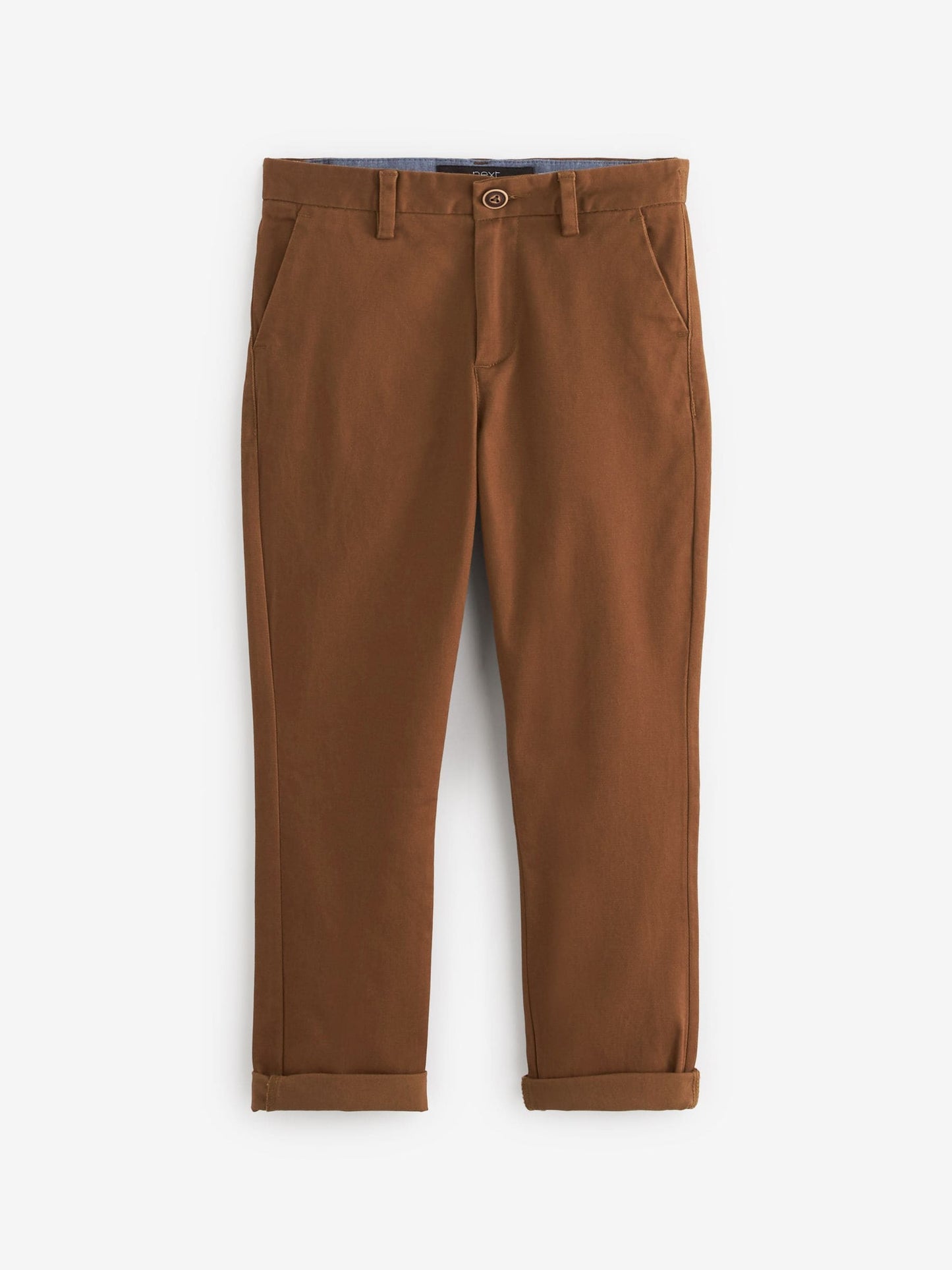 Dsiney Kidz - Ginger/Tan Brown Regular Fit Stretch Chino Trousers (3-17yrs) image 1