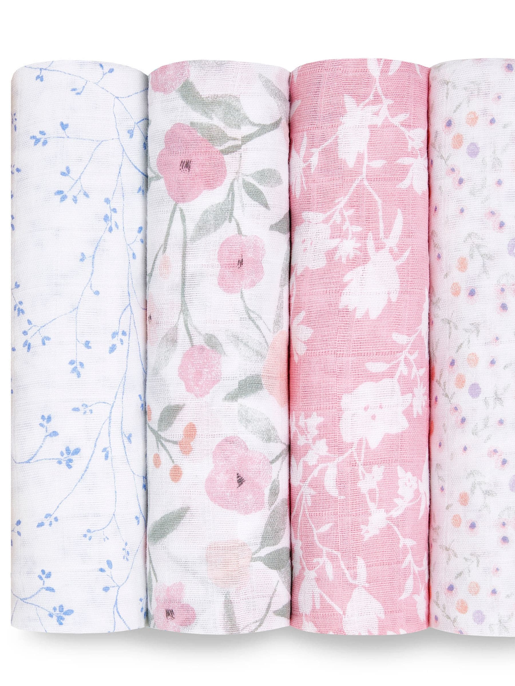 aden + anais Ma Fleur Large Muslin Blankets 4 Pack image 1