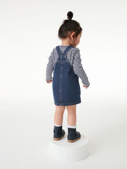 Indigo Blue Denim Pinafore Dress (3mths-7yrs)