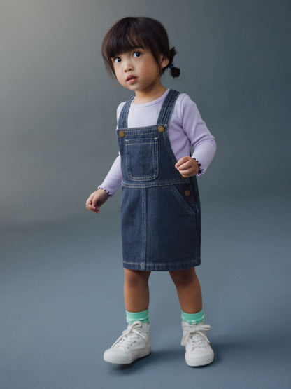 Dsiney Kidz - Indigo Blue Denim Pinafore Dress (3mths-7yrs) image 1