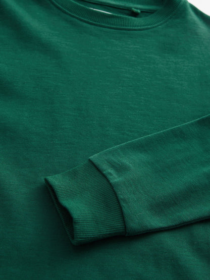 Dsiney Kidz - Green Forest Regular Fit Long Sleeve Cosy T-Shirt (3-16yrs) image 3