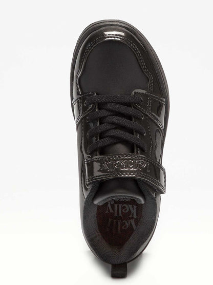 Lelli Kelly Black Patent Paris Low Trainers with Adjustable Strap image 4
