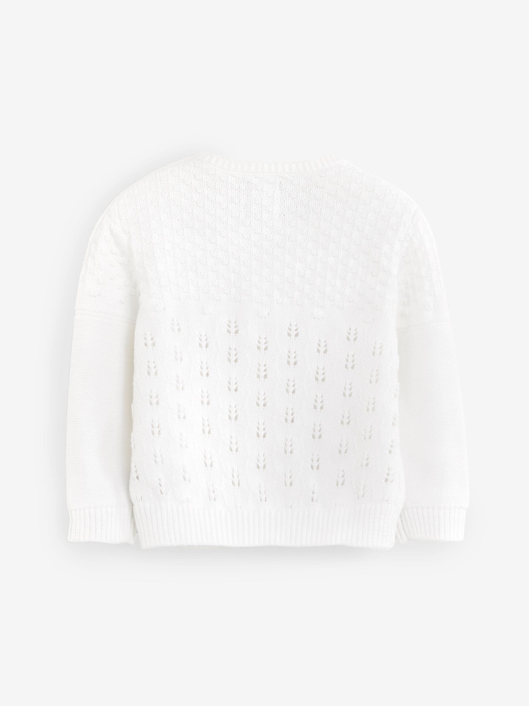 Dsiney Kidz - The Little Tailor White Pointelle 100% Cotton Cardigan image 2