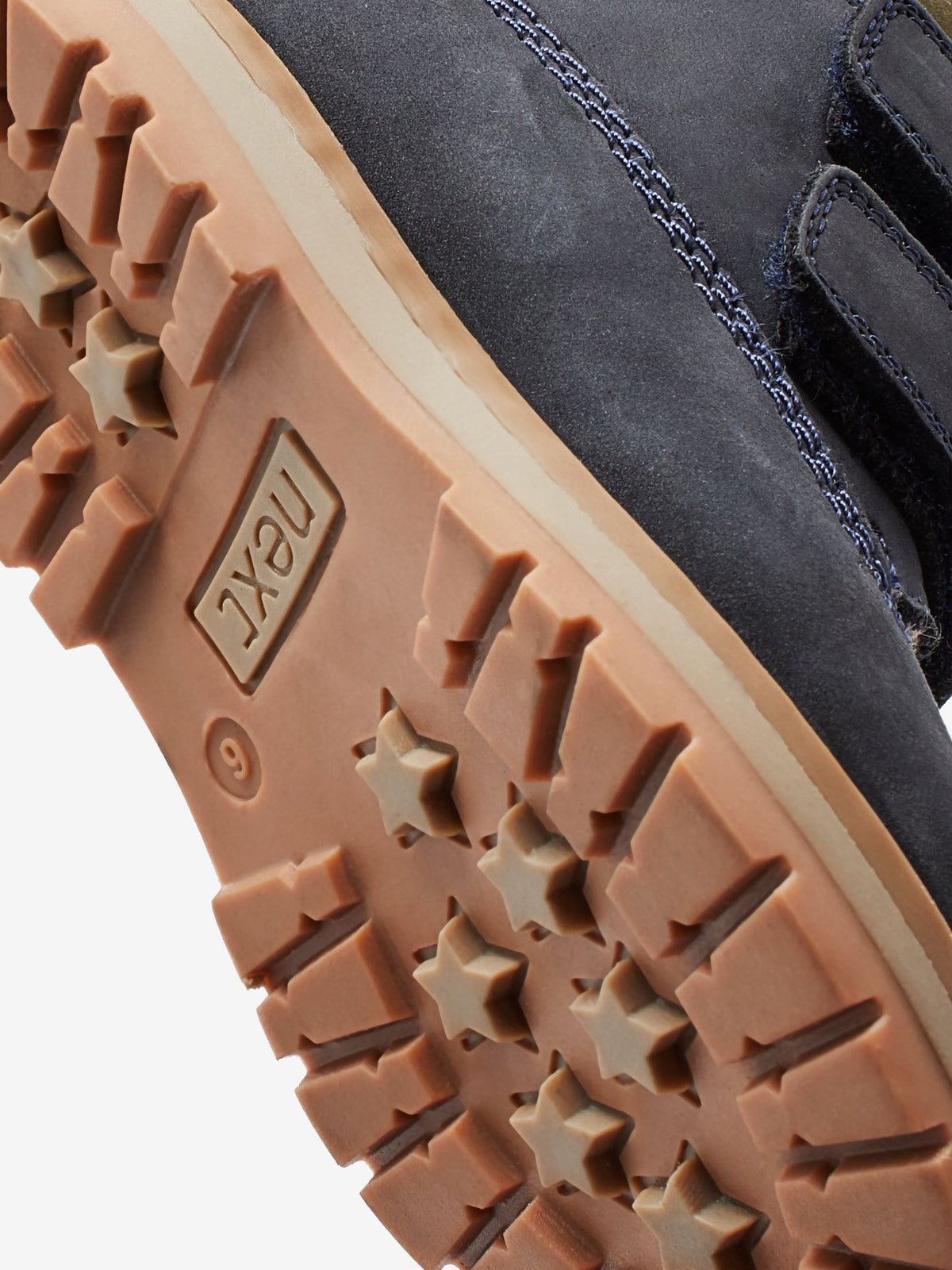 Dsiney Kidz - Blue Navy Standard Fit (F) Leather Thermal Thinsulate™ Lined Touch Fastening Work Boots image 5