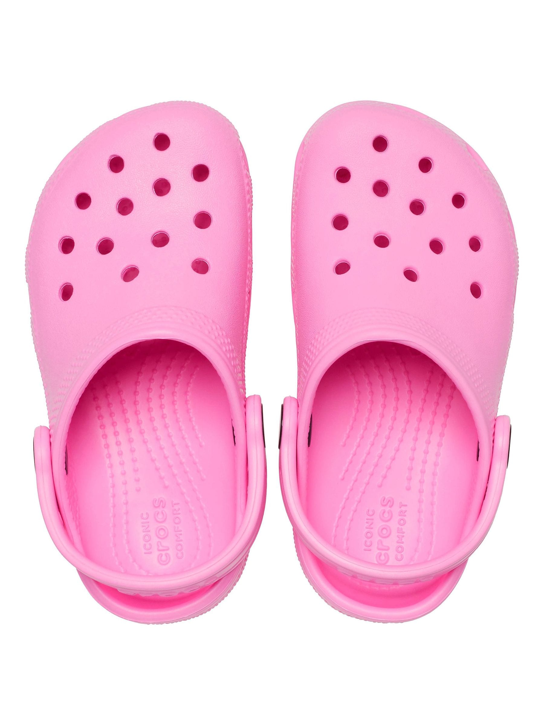 Crocs Pink Classic Toddler Clogs image 5