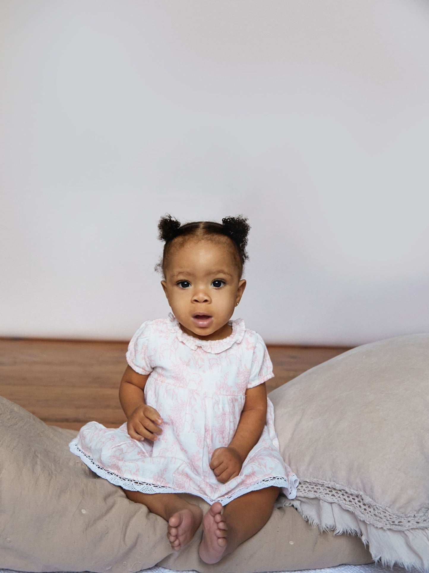 Dsiney Kidz - Pink 100% Cotton Dress And Bloomer Set image 1
