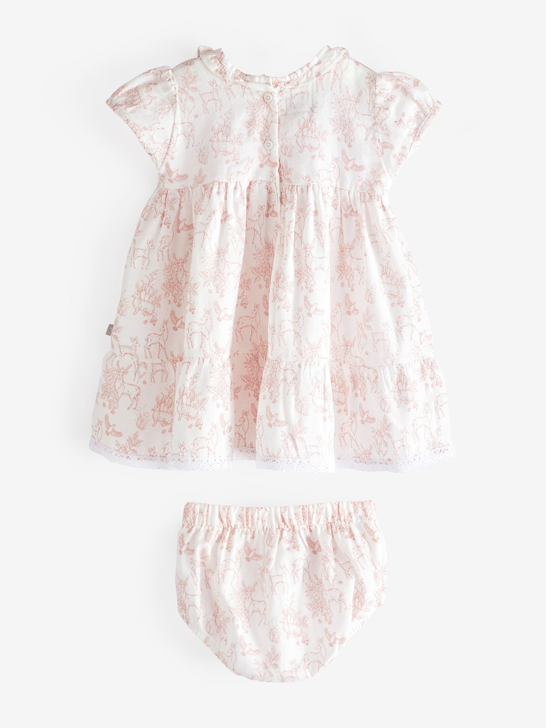 Dsiney Kidz - Pink 100% Cotton Dress And Bloomer Set image 3