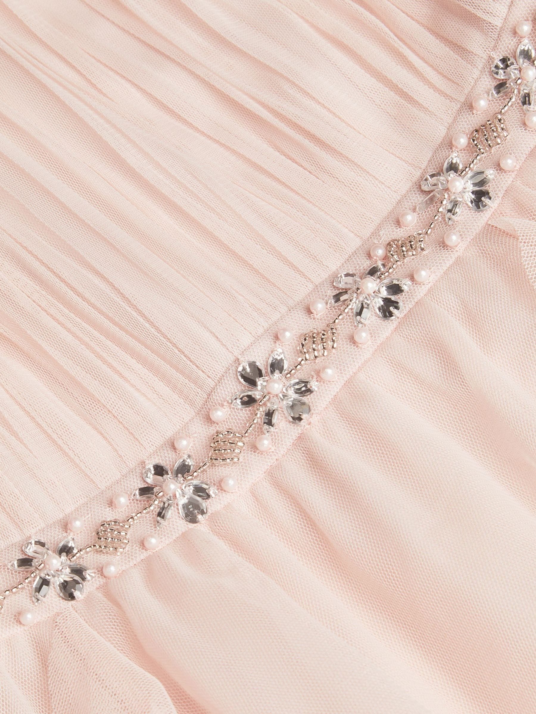 Monsoon Pink Pennie Embellished Ruffle Party Dress image 3