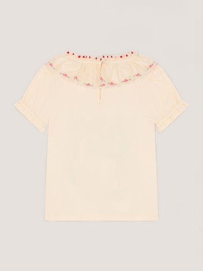 Dsiney Kidz - Monsoon Cream Sequin Unicorn Collar Top image 3