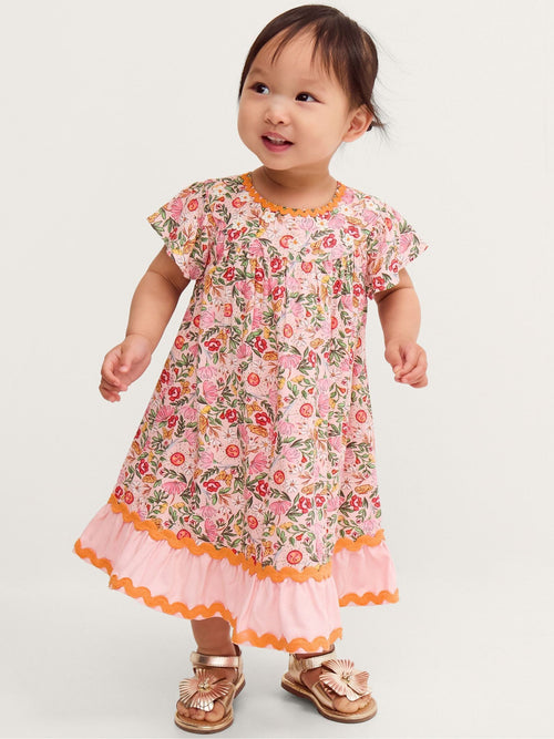 Dsiney Kidz - Monsoon Pink Baby Summer Print Dress image 1