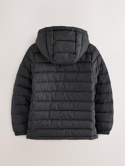 Dsiney Kidz - Black Reflective Quilted Midweight Hooded Jacket (3-17yrs) image 2