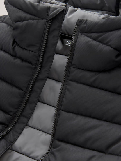 Dsiney Kidz - Black Reflective Quilted Midweight Hooded Jacket (3-17yrs) image 6