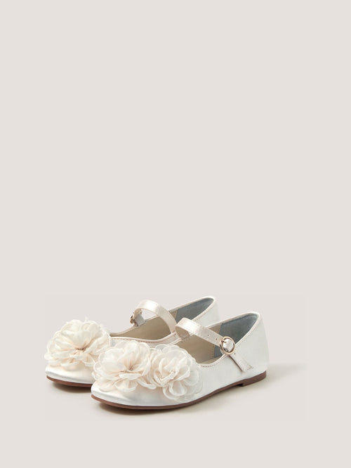 Dsiney Kidz - Monsoon Cream Corsage Mary Jane Ballet Flats image 1
