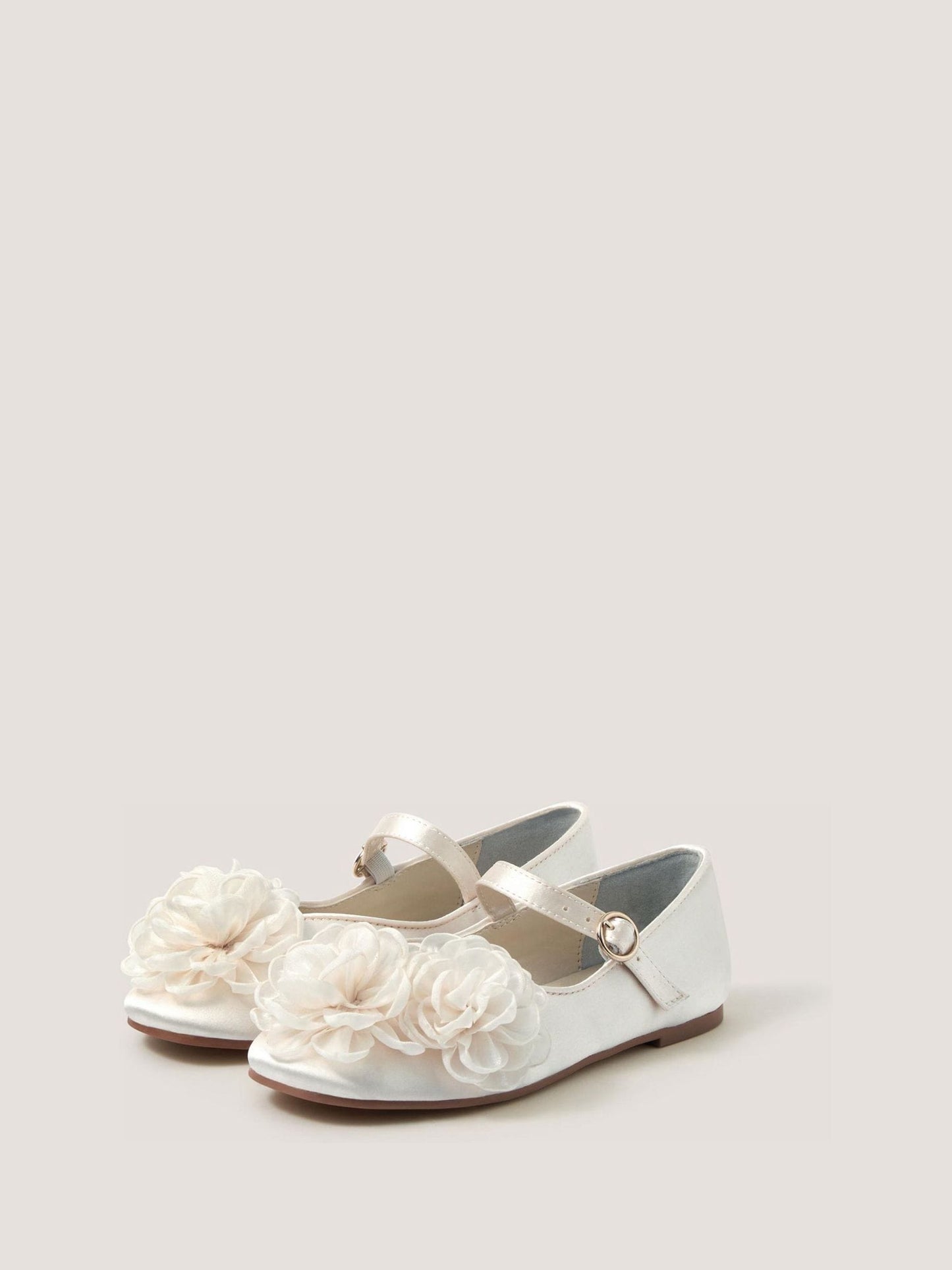 Monsoon Cream Corsage Mary Jane Ballet Flats image 1