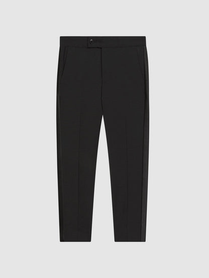 Reiss Black Knightsbridge 4-9 yrs Tuxedo Trousers image 2