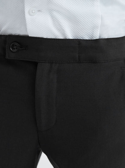 Reiss Black Knightsbridge 4-9 yrs Tuxedo Trousers image 4
