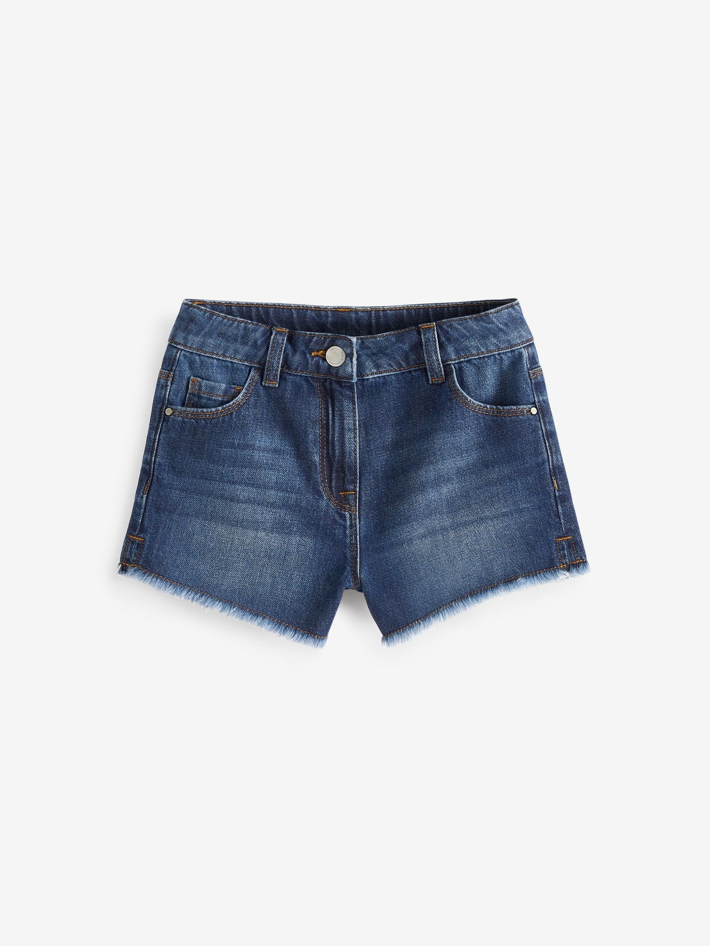 Dsiney Kidz - Dark Blue Regular Length Frayed Edge Denim Shorts (3-16yrs) image 4