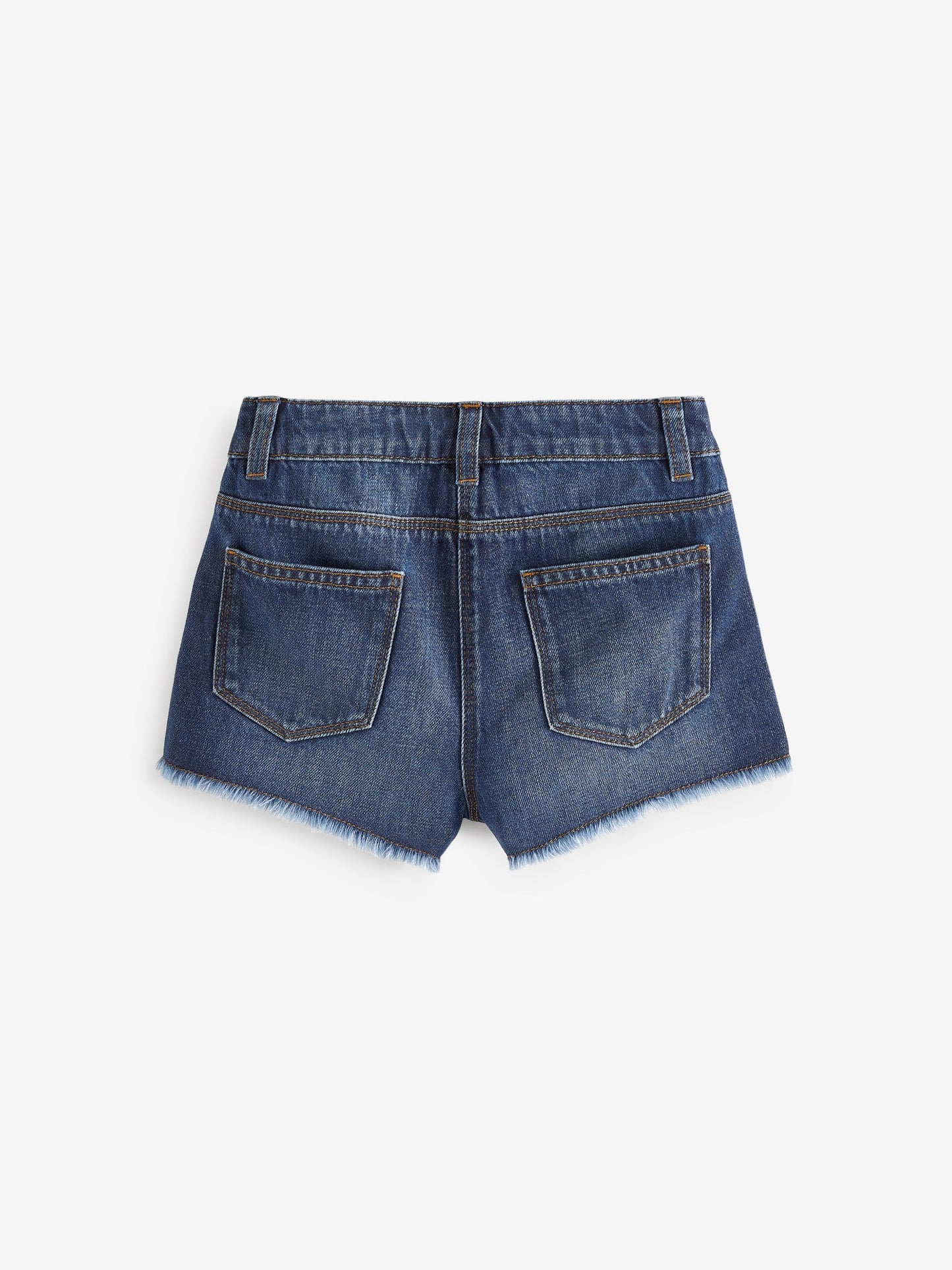 Dsiney Kidz - Dark Blue Regular Length Frayed Edge Denim Shorts (3-16yrs) image 5