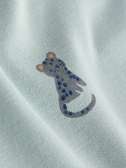 Teal Blue Baby 100% Cotton Bodysuits 7 Pack