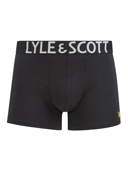 Dsiney Kidz - Lyle & Scott Black Chrome Daniel Premium Boxer Trunks 3 Pack image 2