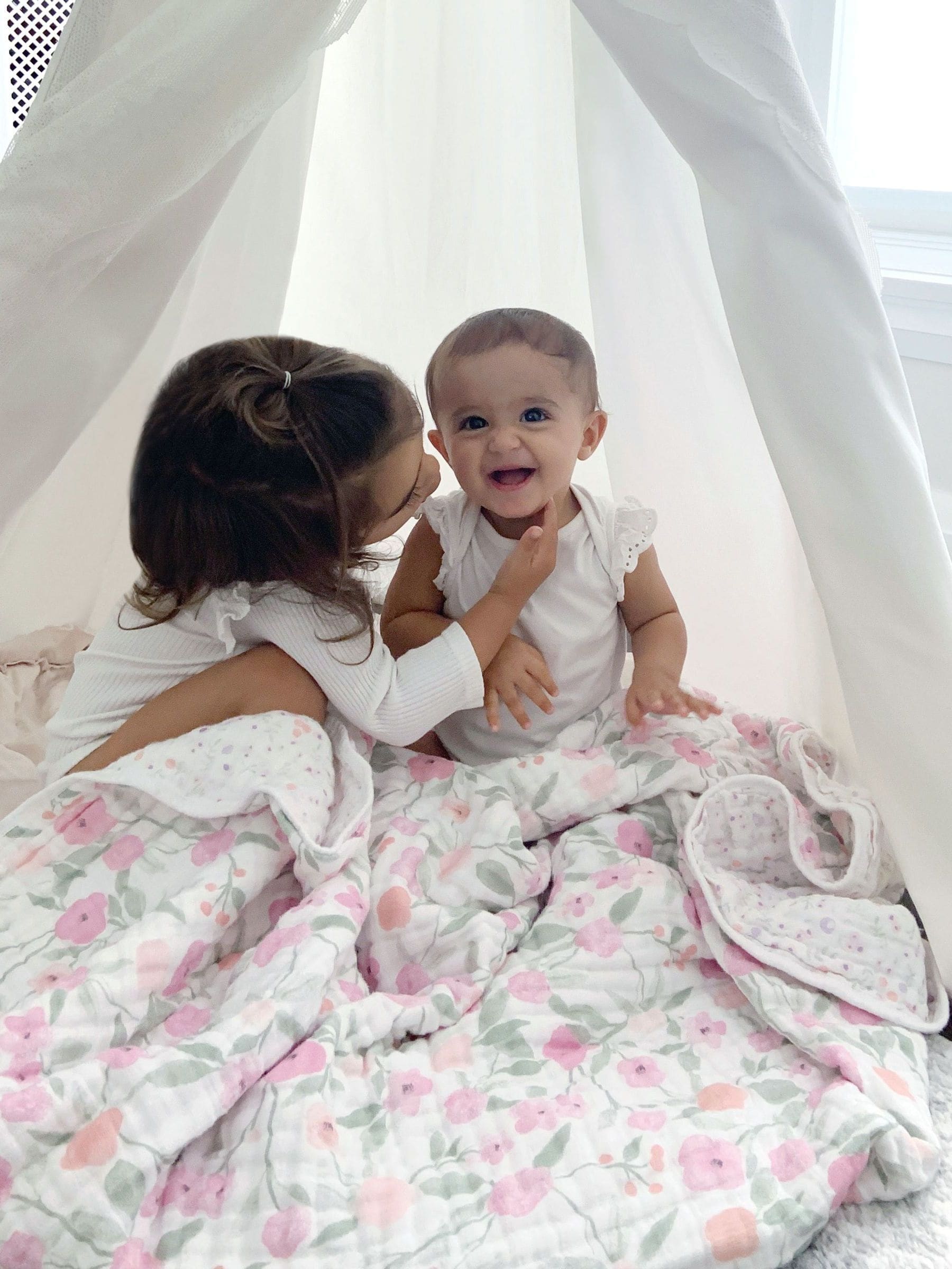 aden + anais Pink Dream Blanket 100% Cotton Muslin Ma Fleur image 1