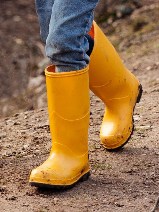 Muddy Puddles Yellow Classic Waterproof Wellies image 2