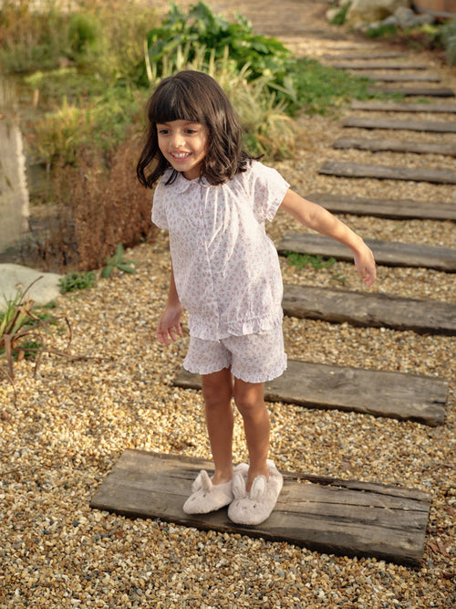 The White Company Grey Bonnie Bunny Slippers image 1