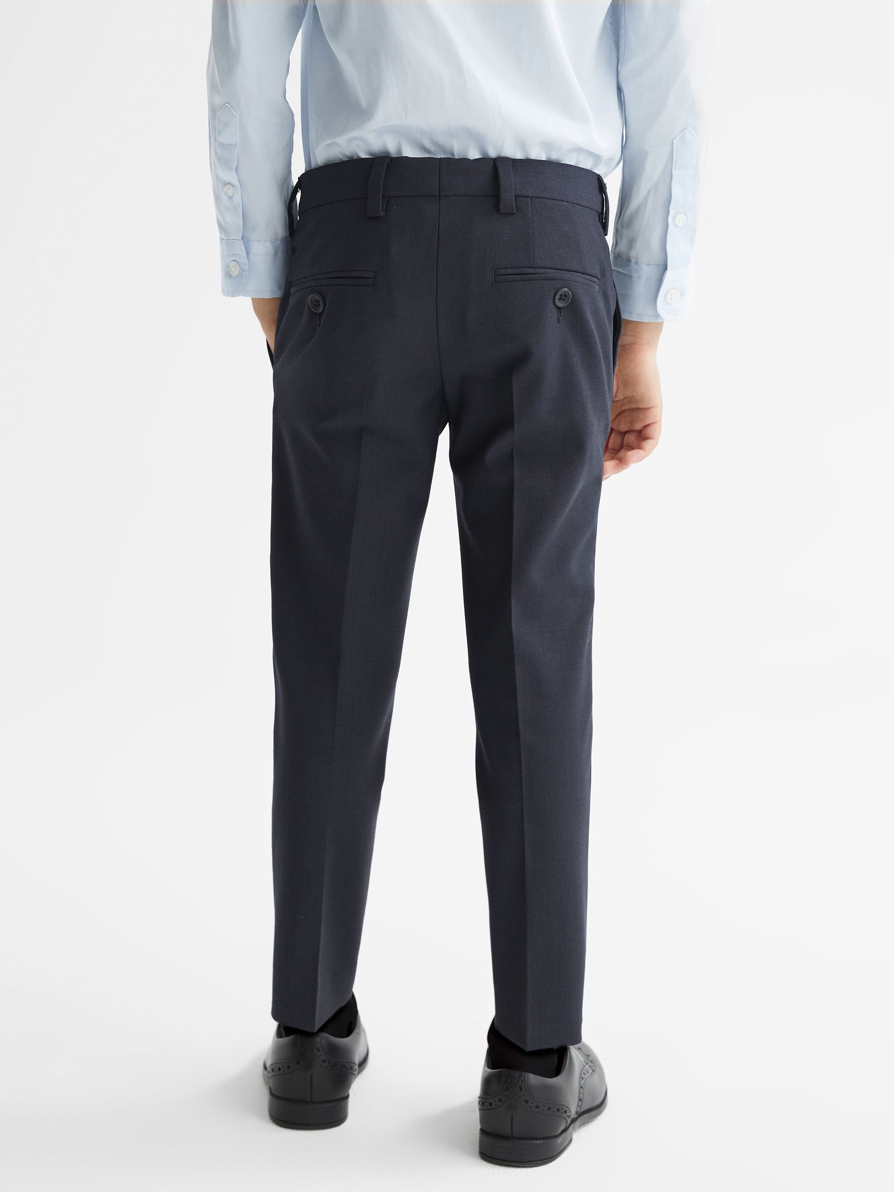 Reiss Navy Hope 4-9 yrs Wool-Blend Suit Trousers image 5