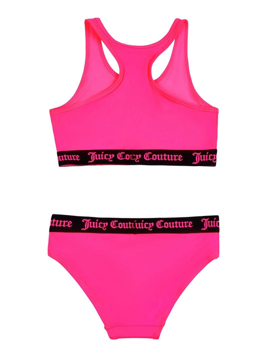 Dsiney Kidz - Juicy Couture Pink Logo Elastic Swim Set image 2