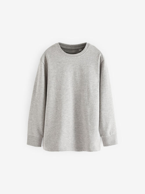 Grey Regular Fit Long Sleeve Cosy T-Shirt (3-16yrs) image 1