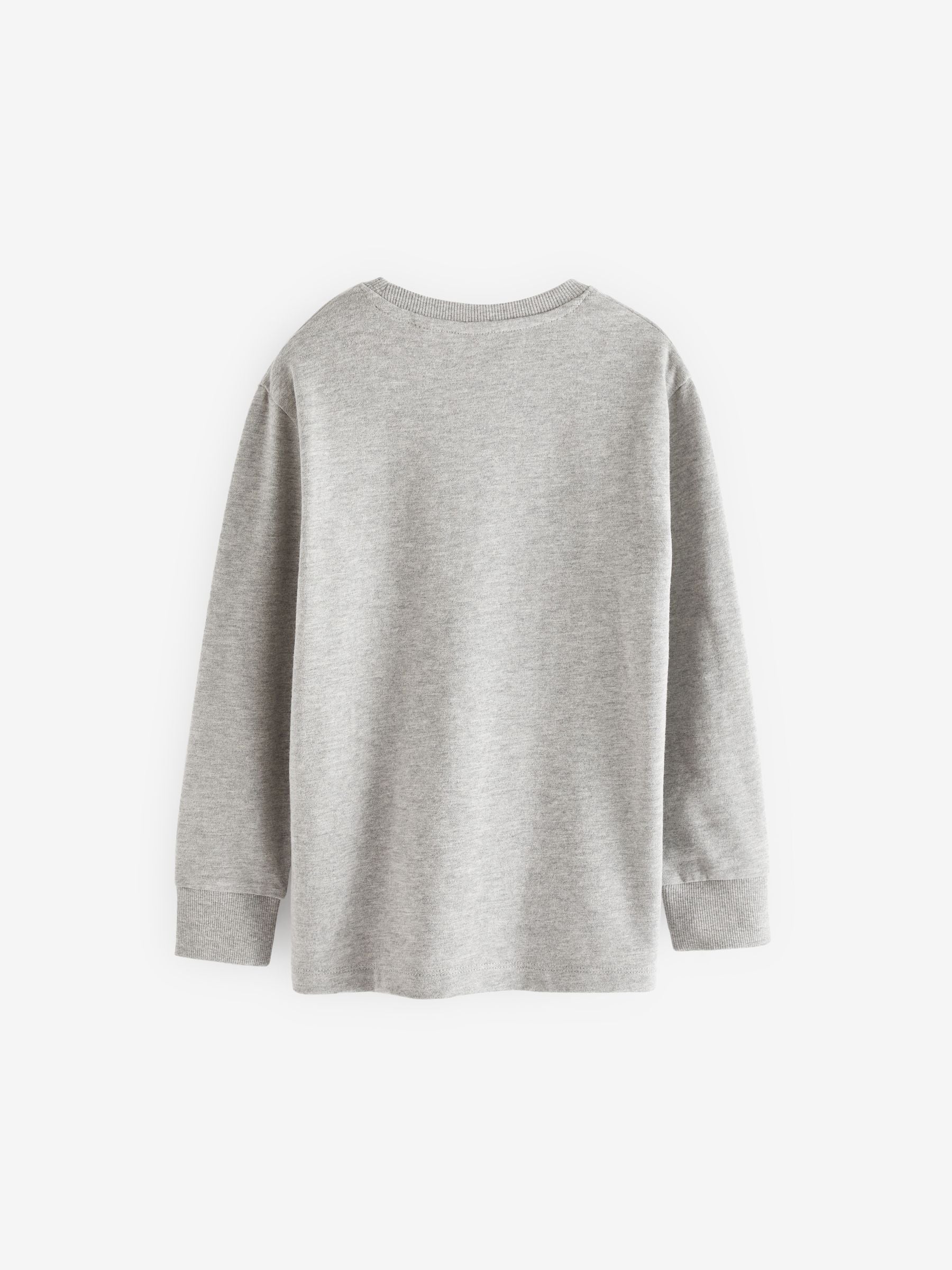 Grey Regular Fit Long Sleeve Cosy T-Shirt (3-16yrs) image 2