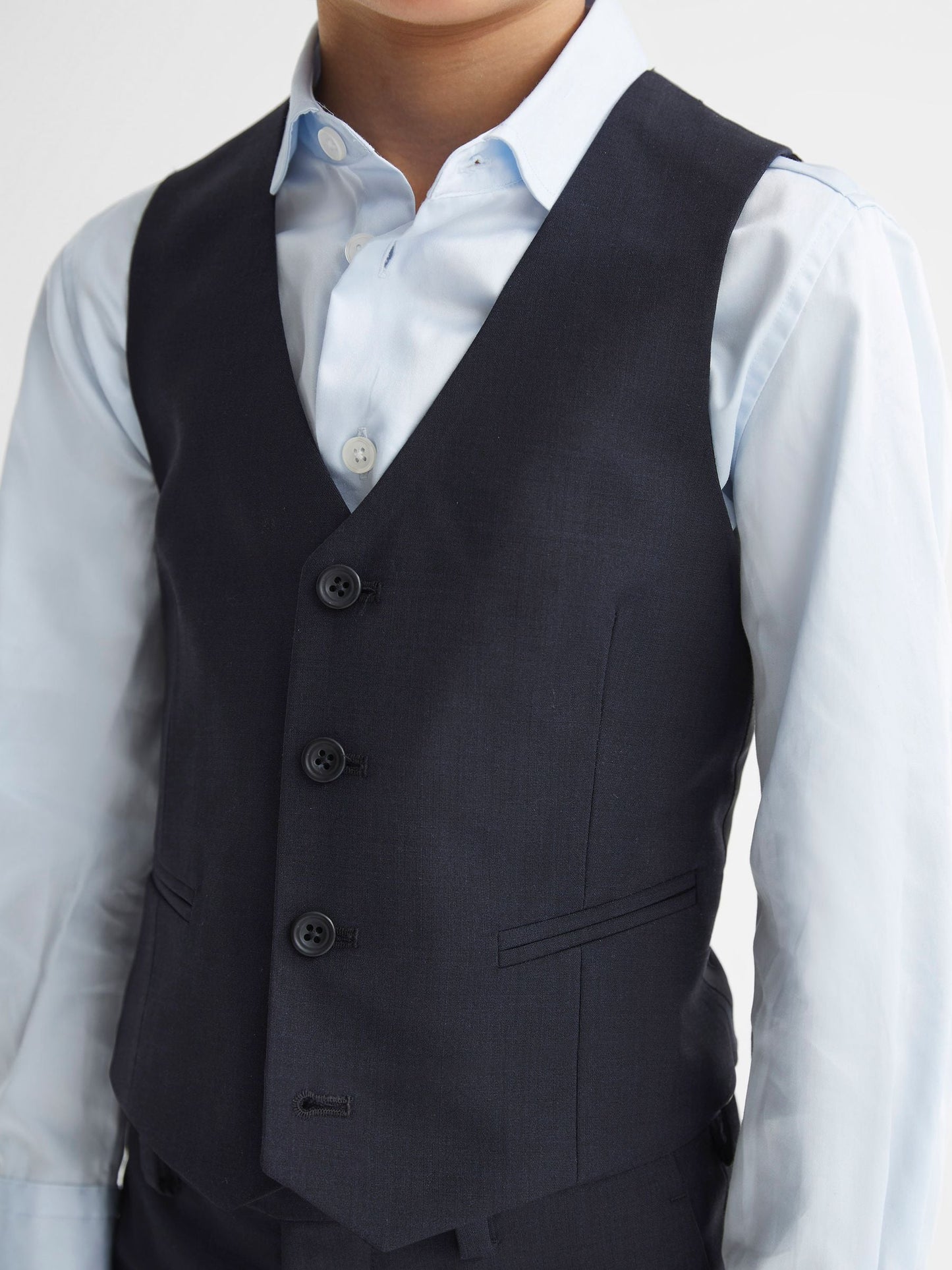 Reiss Navy Hope 4-9 yrs Modern Fit Waistcoat image 1