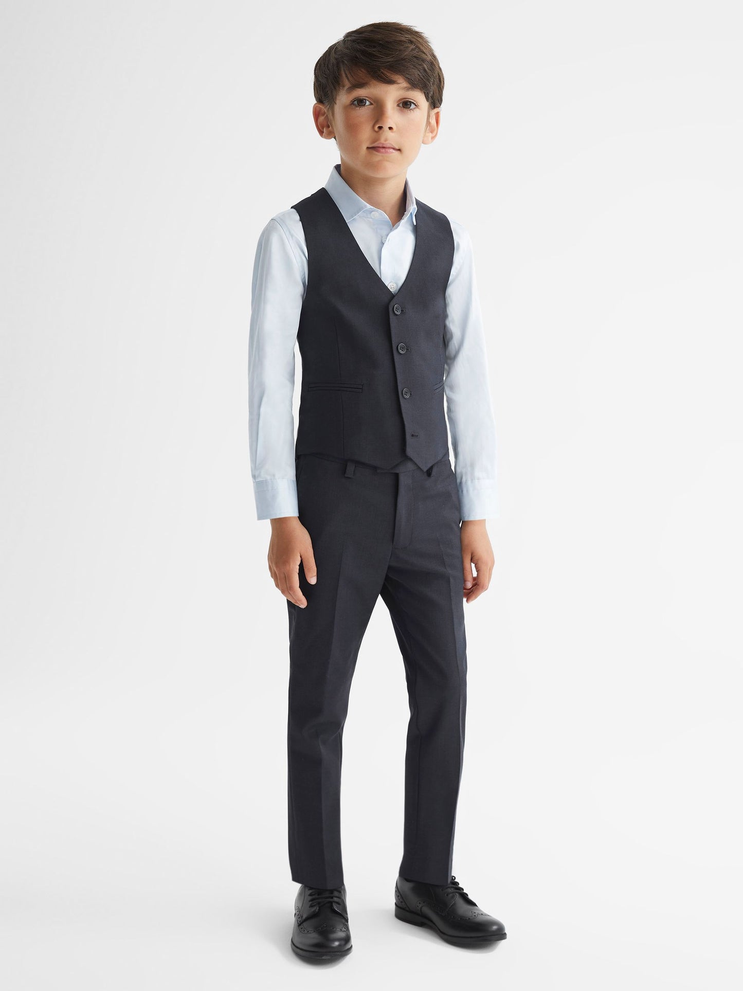 Reiss Navy Hope 4-9 yrs Modern Fit Waistcoat image 4