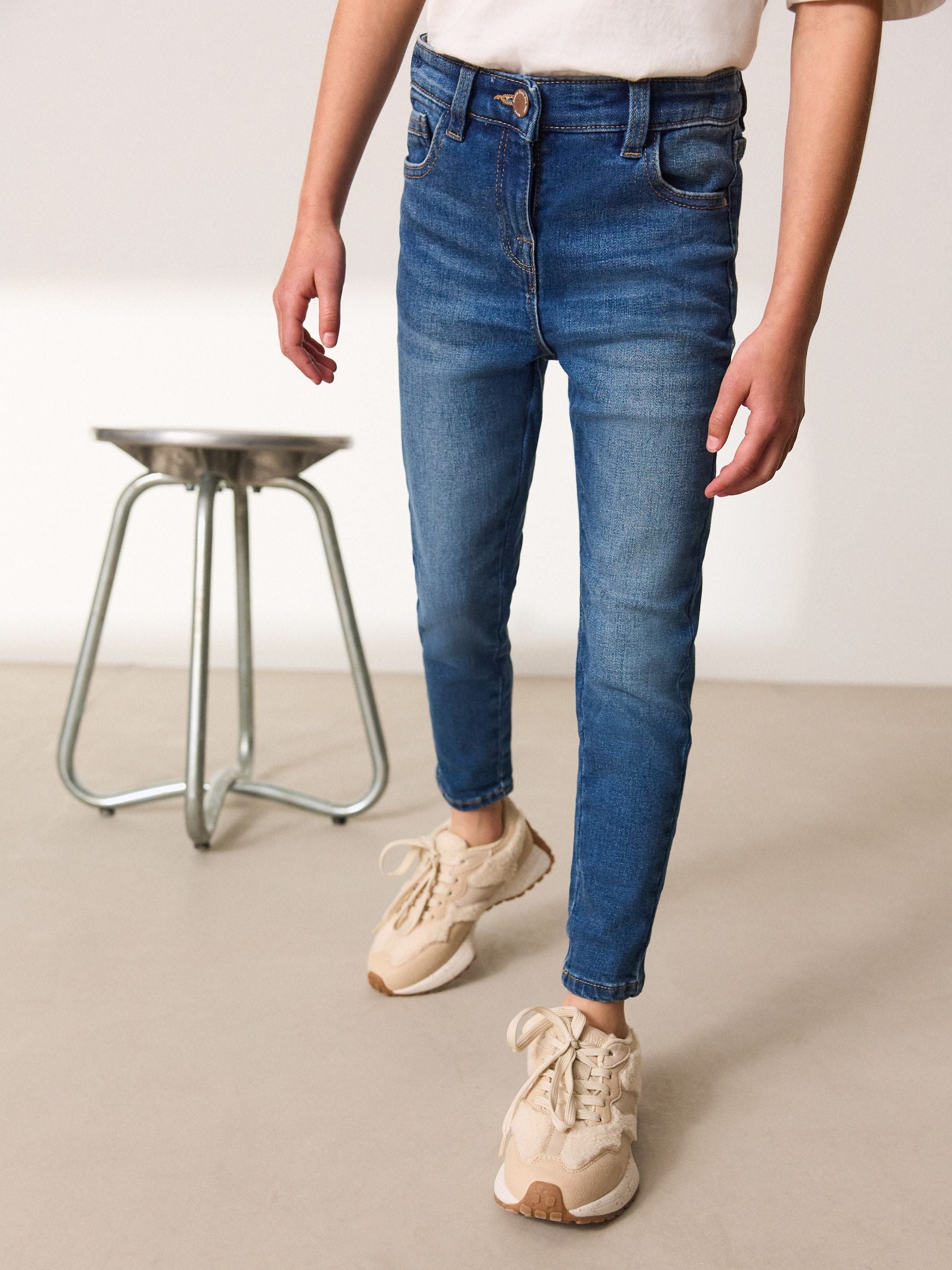 Dsiney Kidz - Mid Blue Regular Fit Skinny Jeans (3-16yrs) image 1