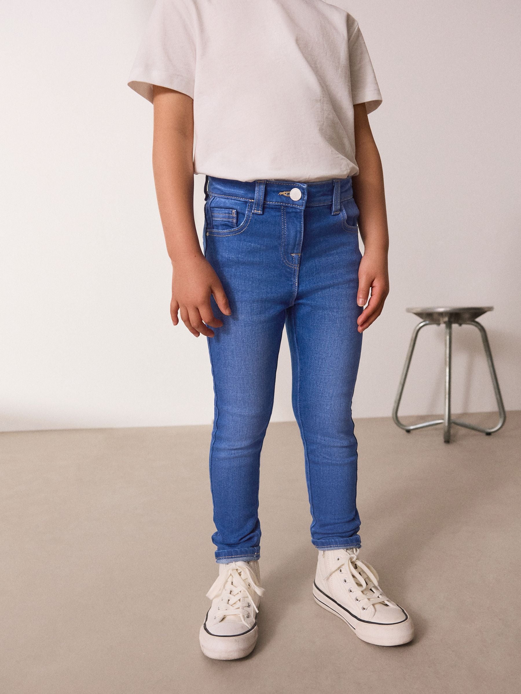 Dsiney Kidz - Bright Blue Regular Fit Skinny Jeans (3-16yrs) image 1
