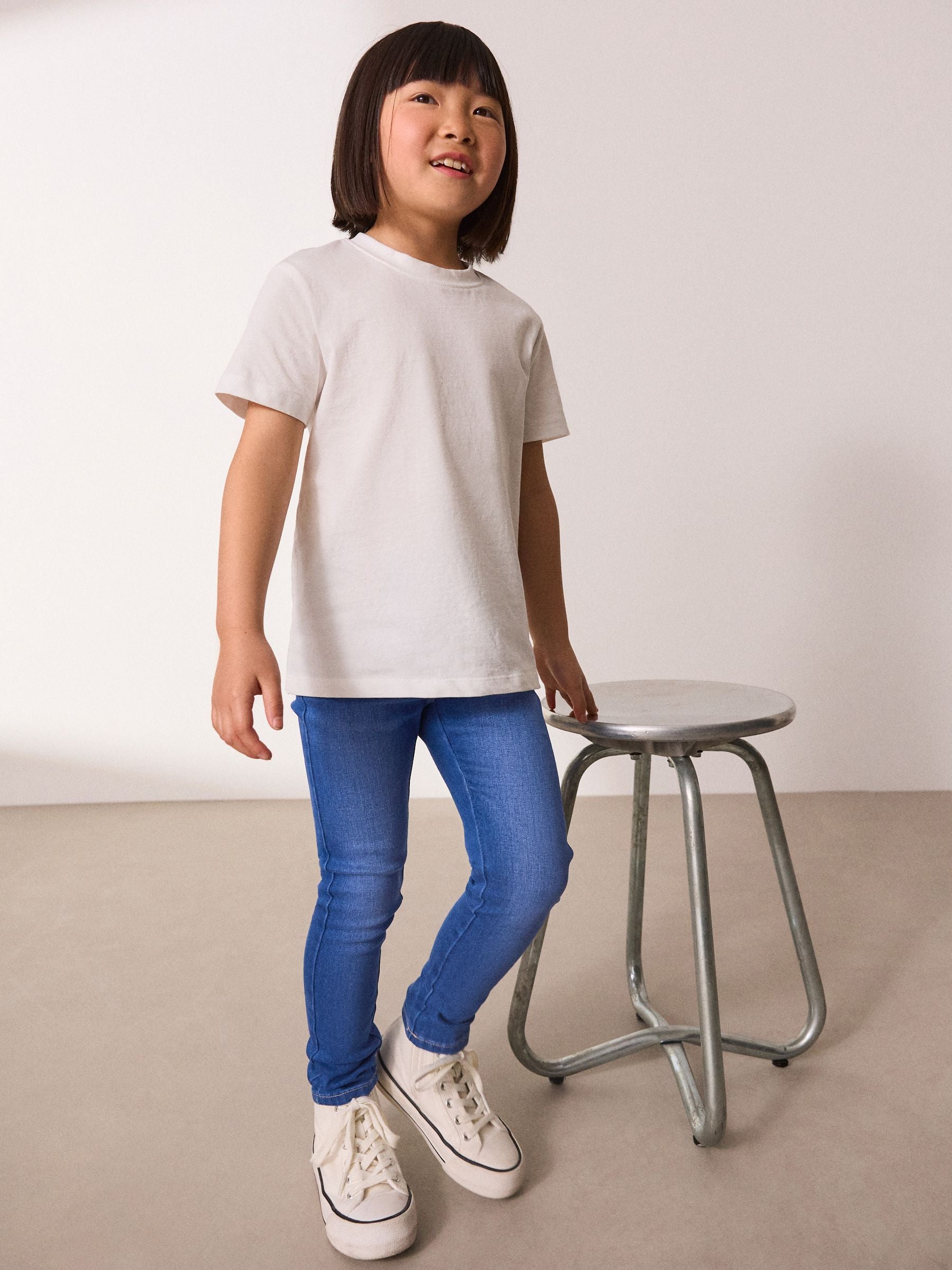 Dsiney Kidz - Bright Blue Regular Fit Skinny Jeans (3-16yrs) image 2