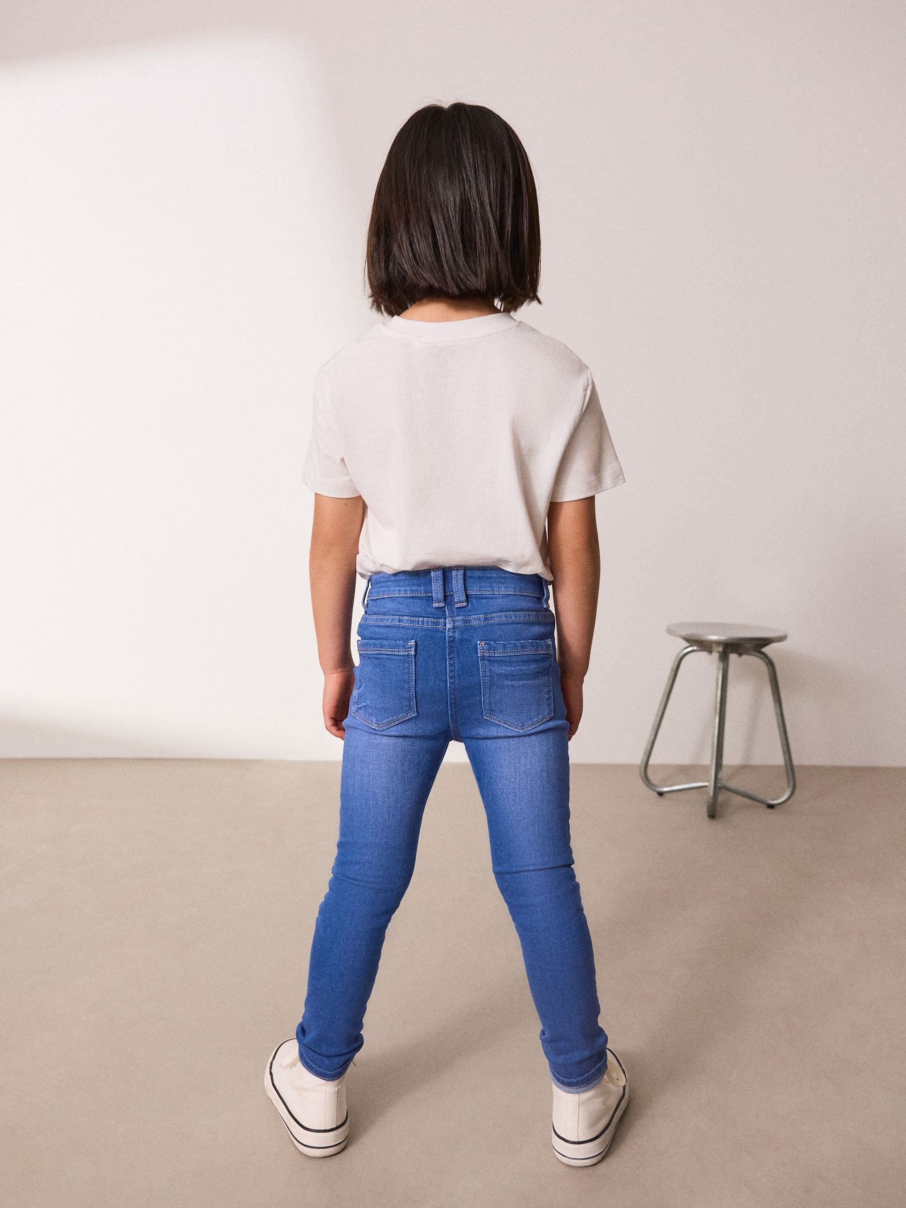 Dsiney Kidz - Bright Blue Regular Fit Skinny Jeans (3-16yrs) image 3