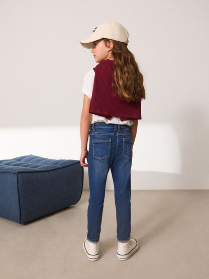 Dsiney Kidz - Denim Dark Wash Regular Fit Skinny Jeans (3-16yrs) image 3