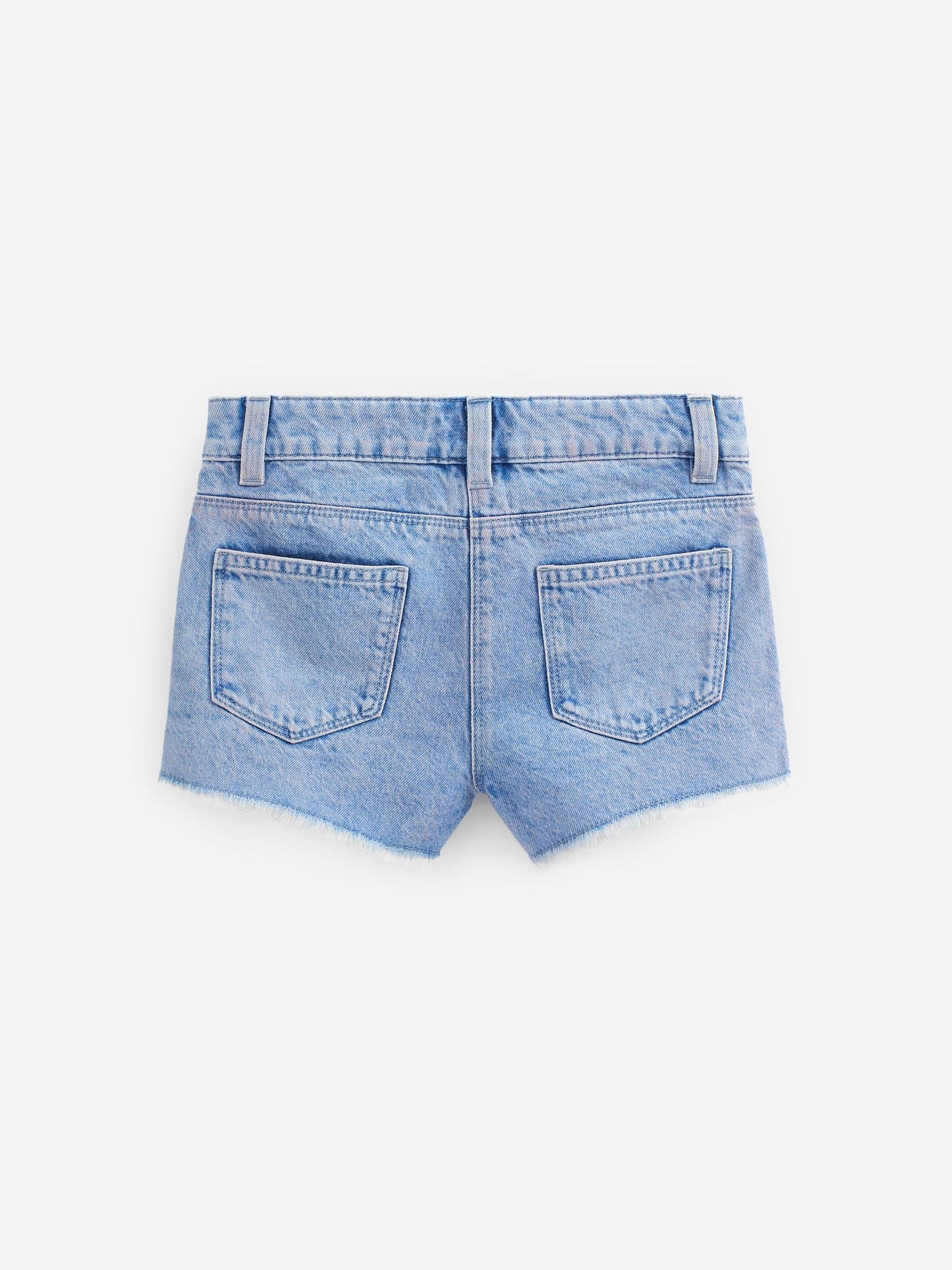 Dsiney Kidz - Bright Blue Regular Length Frayed Edge Denim Shorts (3-16yrs) image 6