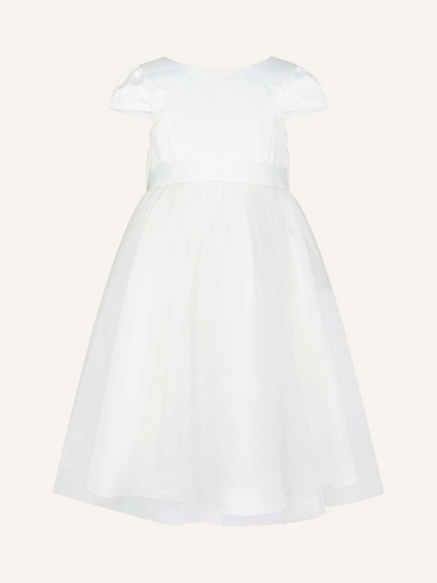 Monsoon White Tulle Flower Girl Dress image 3