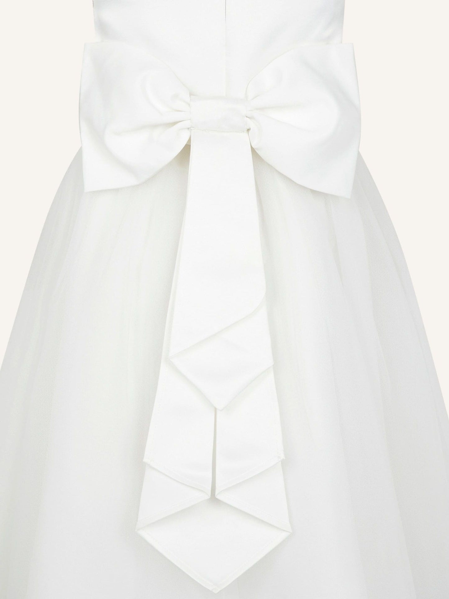 Monsoon White Tulle Flower Girl Dress image 4