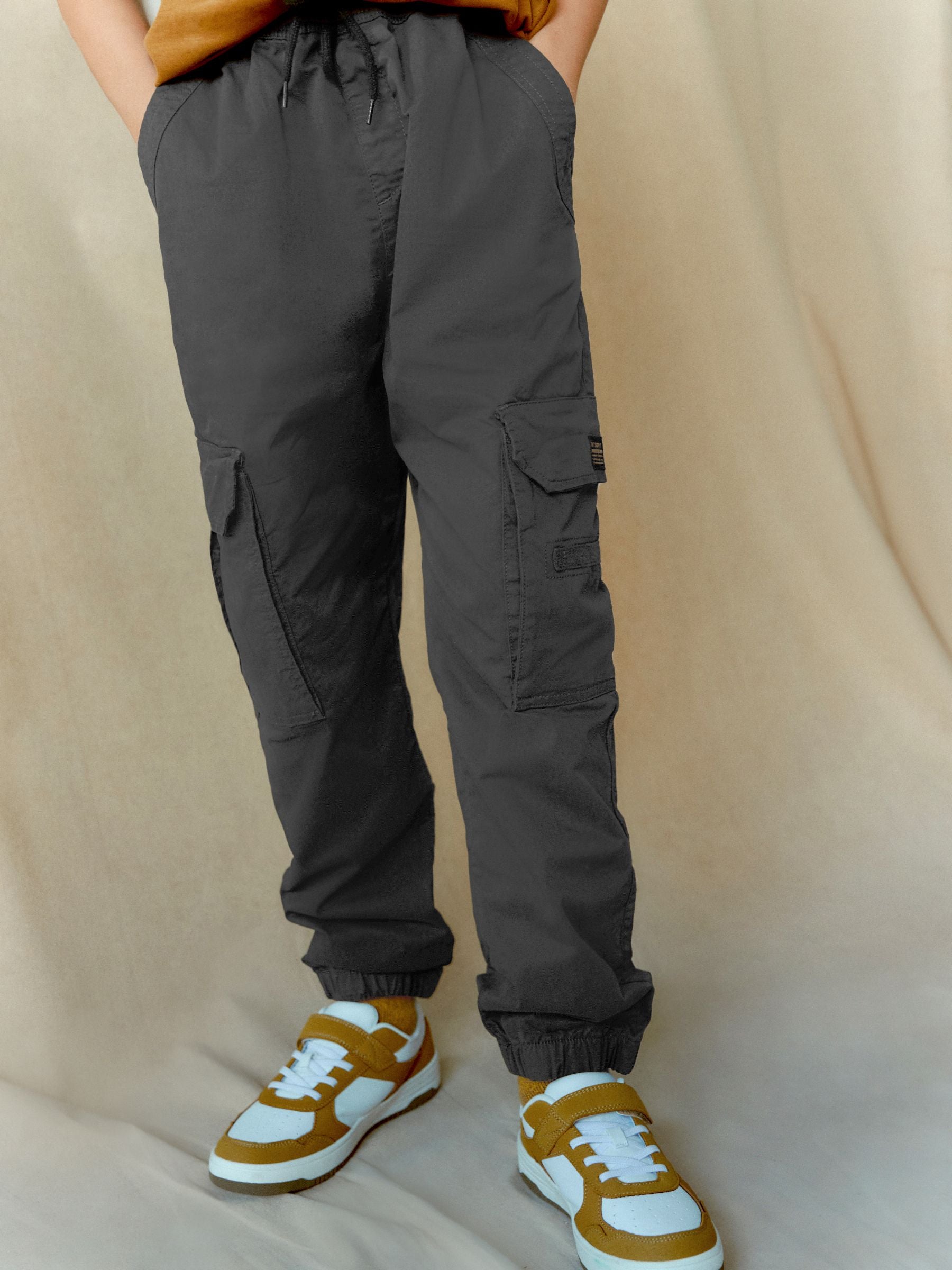 Dsiney Kidz - Charcoal Grey Loose Fit Cargo Trousers (3-16yrs) image 2