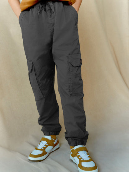 Dsiney Kidz - Charcoal Grey Loose Fit Cargo Trousers (3-16yrs) image 2