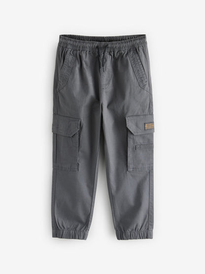 Dsiney Kidz - Charcoal Grey Loose Fit Cargo Trousers (3-16yrs) image 3