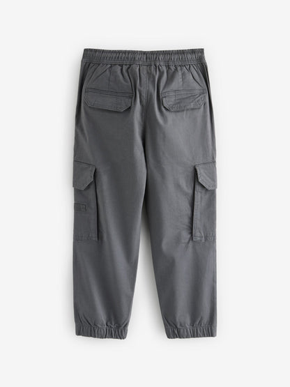 Dsiney Kidz - Charcoal Grey Loose Fit Cargo Trousers (3-16yrs) image 4