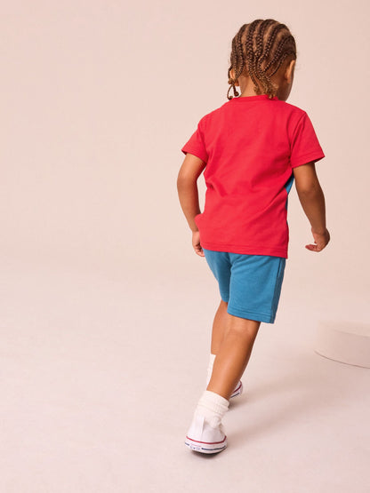 Red/Blue Spider-Man T-Shirt And Shorts Set (3mths-8yrs) image 3